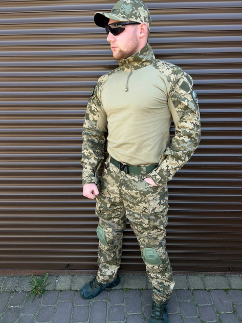 Тактический военный костюм Tactic ( Убакс + Штаны ), Камуфляж: Пиксель ВСУ, Размер: XXL - изображение 1