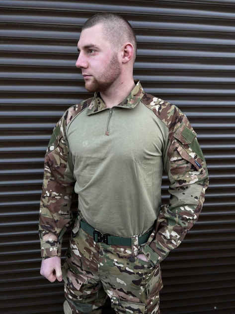 Тактический военный костюм Tactical ( Убакс + Штаны ), Камуфляж: Мультикам, Размер: XXXL - изображение 2