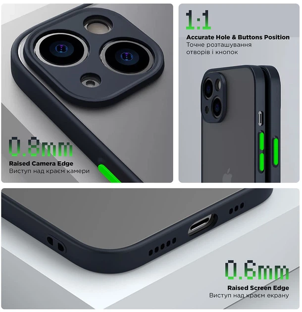 Чехол для смартфона ArmorStandart Frosted Matte для Samsung Galaxy A34 5G (A346) Navy Blue (ARM66715) - изображение 3