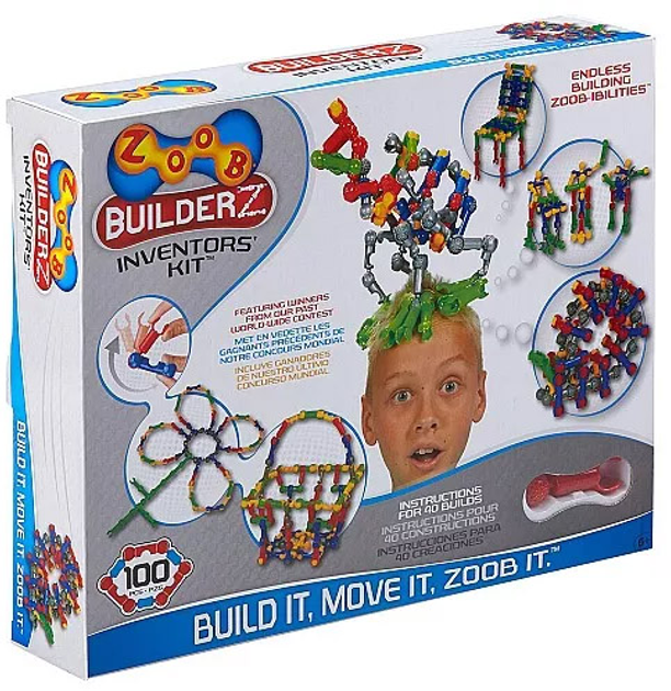 Klocki konstrukcyjne Zoob BuilderZ Inventor Kit 100 elementów (0Z11100) - obraz 1