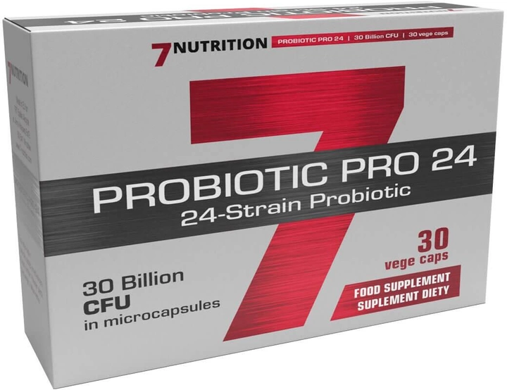 Probiotyk 7Nutrition Probiotic Pro 24 - 30 mld 30 kapsułek (5901597314585) - obraz 1