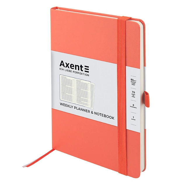 Еженедельник недатированный Axent Partner Strong 125X195 персиковый линия/клетка 96л (8602-21-42-a) - Фото 1 Еженедельник недатированный Axent Partner Strong 125X195 персиковый линия/клетка 96л (8602-21-42-a) - изображение 1