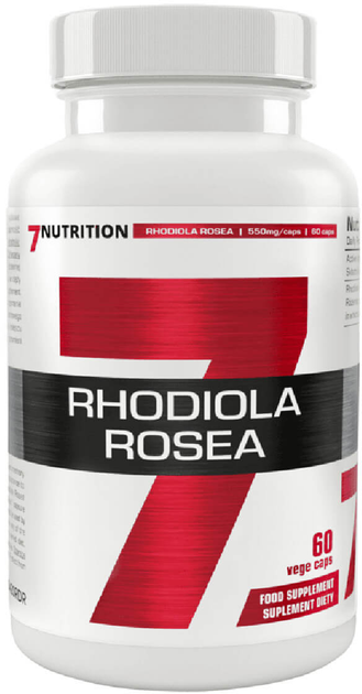 Ekstrakt z różeńca górskiego 7Nutrition Rhodiola Rosea 550 mg 60 kapsułek (5904067876972) - obraz 1
