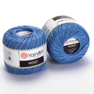 Турецька літня пряжа для в'язання YarnArt YarnArt Violet (віолет) 5351 синій джинс - Фото 1 Турецька літня пряжа для в'язання YarnArt YarnArt Violet (віолет) 5351 синій джинс - зображення 1