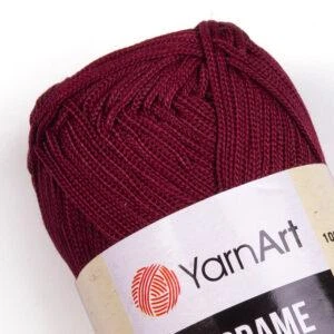 Турецкая пряжа для вязания YarnArt Macrame (макраме)- 145 бордо - изображение 2