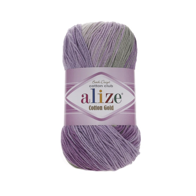 Пряжа для ручного в'язання Alize COTTON GOLD BATİK (Котон Голд Батик) напівбавовна 4149 - Фото 2 Пряжа для ручного в'язання Alize COTTON GOLD BATİK (Котон Голд Батик) напівбавовна 4149 - зображення 2