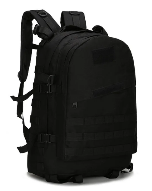 Городской тактический штурмовой военный рюкзак на 40 литров Traum чёрный - изображение 1