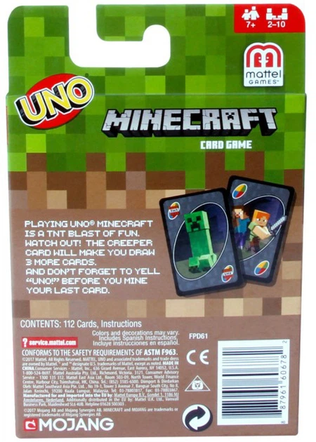 Настільна гра Mattel UNO Minecraft (0887961606782) - зображення 2