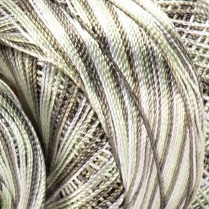 Турецкая летняя пряжа для вязания YarnArt Tulip (тулип) 451 зеленый меланж - изображение 3