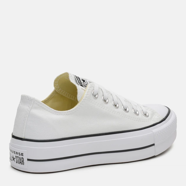 Trampki damskie materiałowe niskie Converse Chuck Taylor All Star Lift 560251C 38 (7.5US) 24.5 cm Białe (888755249505) - obraz 4