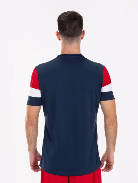 Футболка спортивная длинная мужская Joma Crew IV 101534.336 M Темно-синяя (8424309064921) - Фото 5 Футболка спортивная длинная мужская Joma Crew IV 101534.336 M Темно-синяя (8424309064921) - изображение 5