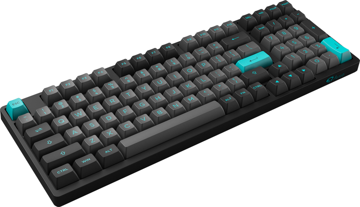 Клавіатура Akko 3098N RGB TTC Honey Switch (6925758618304) Black/Cyan - зображення 5