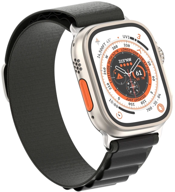 Ремешок ArmorStandart Alpina Band для Apple Watch 49/46/45/44/42 (Series 1-3) Black (ARM64977) - Фото 2 Ремешок ArmorStandart Alpina Band для Apple Watch 49/46/45/44/42 (Series 1-3) Black (ARM64977) - изображение 2