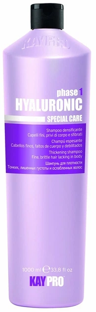 Ущільнюючий шампунь з гіалуроновою кислотою KayPro Special Care Thickening Shampoo 1000ml (632095-534883-2) - Фото 1 Ущільнюючий шампунь з гіалуроновою кислотою KayPro Special Care Thickening Shampoo 1000ml (632095-534883-2) - зображення 1