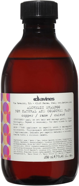 Оттеночный шампунь "Медный" Davines Alchemic Shampoo Copper 280ml ...