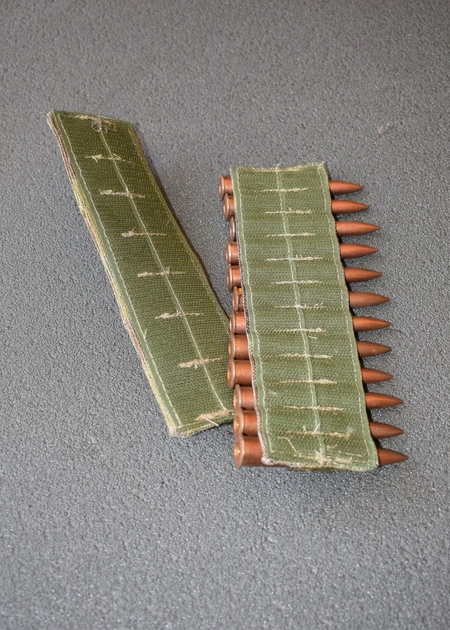 Сумка с патронташем на щеку, подщечник на приклад АК, винтовки, ружья, подсумок для патронов Олива - изображение 2