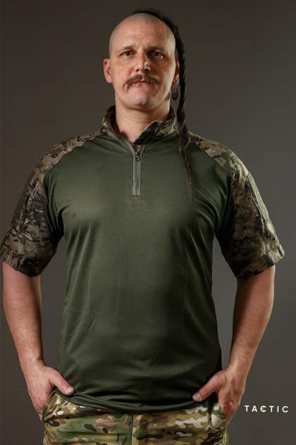 Тактична військова сорочка Убакс (UBACS) з коротким рукавом, мультикам 46 - зображення 1