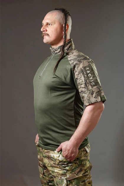 Тактична військова сорочка Убакс (UBACS) з коротким рукавом, мультикам 52 - зображення 2