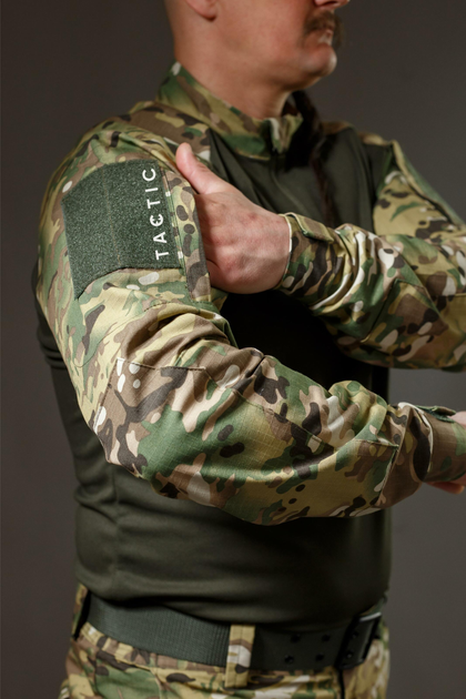 Тактична військова сорочка Убакс (UBACS) з довгим рукавом, мультикам 54 - изображение 2