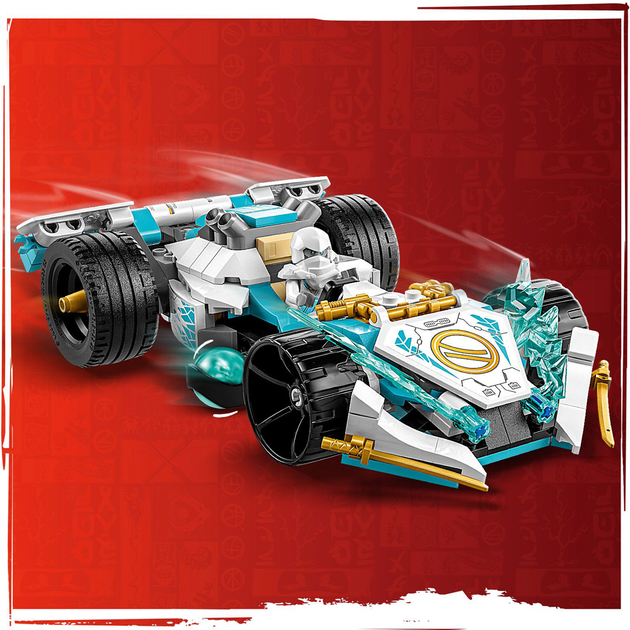 Конструктор LEGO Ninjago Суперсила дракона Зейна автомобіль для перегонів спін-джитсу 307 деталей (71791) - зображення 6