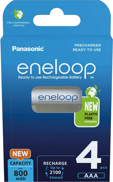 Akumulator Panasonic Eneloop AAA 800 4BP mAh NI-MH (BK-4MCDE/4BE) - obraz 4