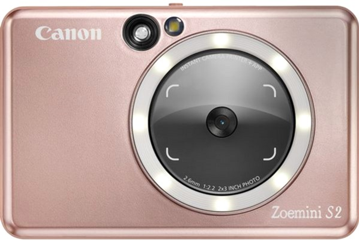 Aparat natychmiastowy Canon Zoemini S2 ZV223 w kolorze różowego złota (4519C006) - obraz 1