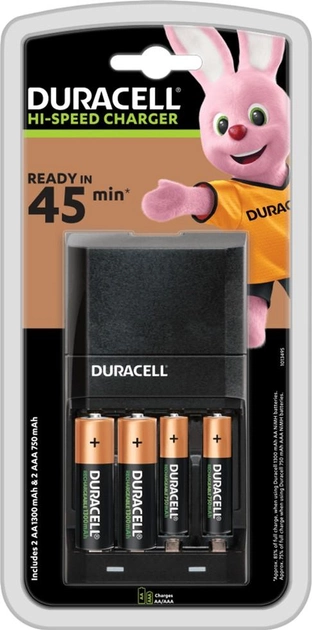 Зарядний пристрій Duracell CEF 27+AA 1300+ AAA 750 (5000394114524) - зображення 1
