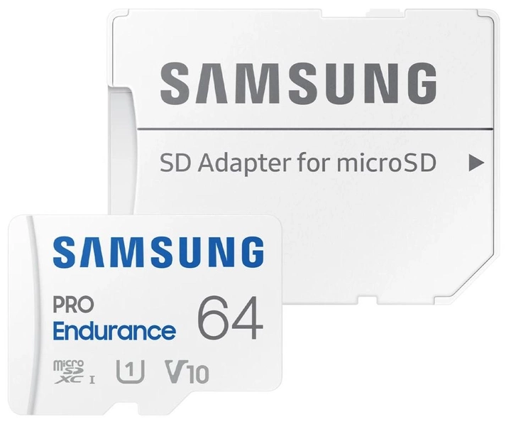 Samsung PRO Endurance microSDXC 64 GB Class 10 UHS-I U1 V10 + adapter SD (MB-MJ64KA/EU) - obraz 1