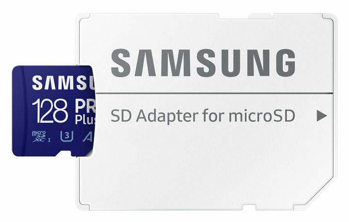 Samsung PRO Plus microSDXC 128GB UHS-I U3 V30 A2 + adapter SD (MB-MD128SA/EU) - obraz 4