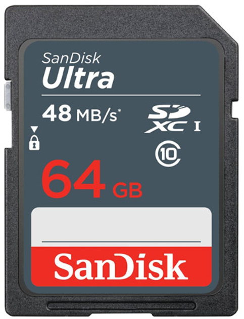 SanDisk SDXC Ultra 64 GB Class 10 UHS-I (SDSDUNB-064G-GN3IN) - obraz 1