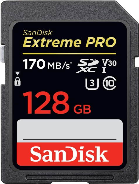 SanDisk SDXC Extreme Pro 128 GB V30 UHS-I U3 (SDSDXXY-128G-GN4IN) - obraz 1