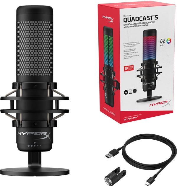 Mikrofon HyperX QuadCast S (HMIQ1S-XX-RG/G / 4P5P7AA) - obraz 6