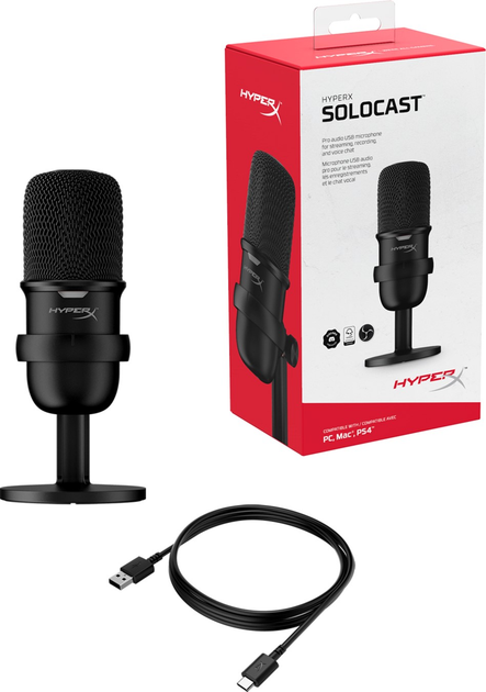Мікрофон HyperX SoloCast (HMIS1X-XX-BK/G / 4P5P8AA) - зображення 8
