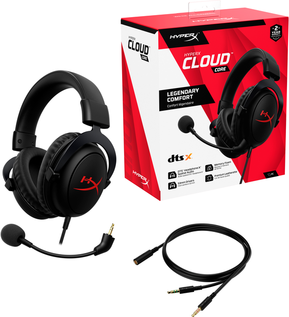 Навушники HyperX Cloud Core DTS Black (HX-HSCC-2-BK/WW / 4P4F2AA) - зображення 6