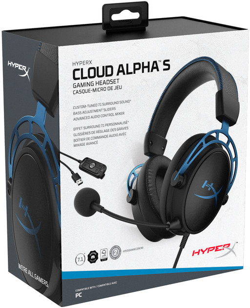 Навушники HyperX Cloud Alpha S (HX-HSCAS-BL/WW / 4P5L3AA) - зображення 8