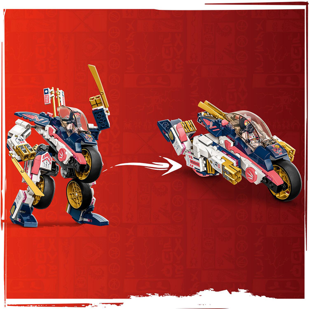 Конструктор LEGO Ninjago Перегінний робобайк-трансформер Сори 384 деталі (71792) - зображення 6