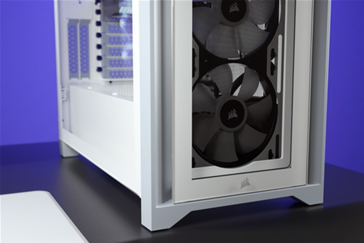Obudowa Corsair iCUE 4000X RGB Szkło hartowane Białe (CC-9011205-WW) - obraz 11