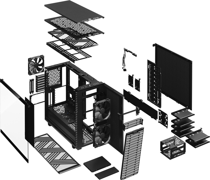 Obudowa Fractal Design Define 7 Light Hartowane szkło czarne (FD-C-DEF7A-02) - obraz 19