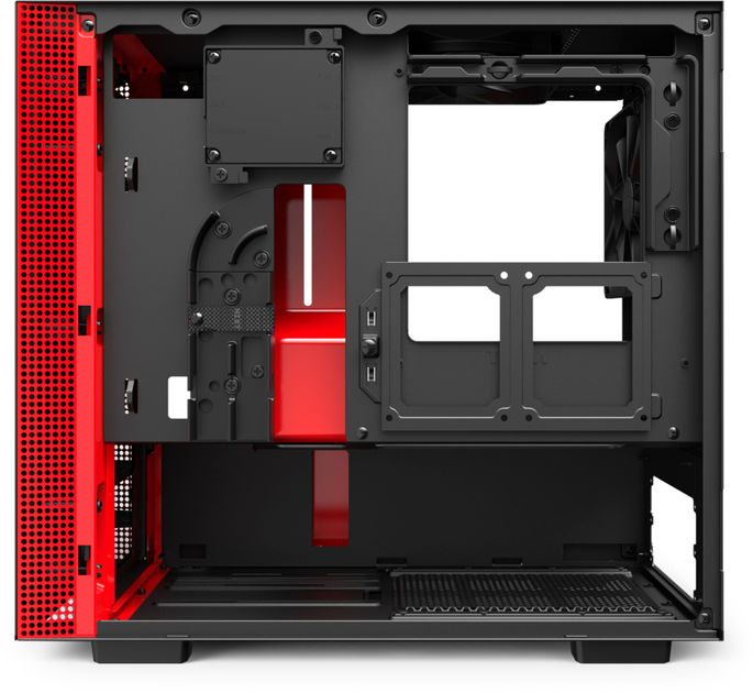 Корпус NZXT H210 Black/Red Chassis (CA-H210B-BR) - зображення 2