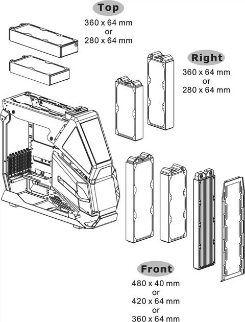 Obudowa Thermaltake AH T600 Snow Full Tower Chassis (CA-1Q4-00M6WN-00) - obraz 8