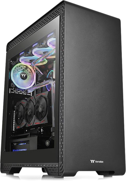 Obudowa Thermaltake S500 Tempered Glass Mid-Tower Chassis Black (CA-1O3-00M1WN-00) - obraz 1