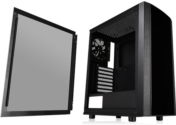 Obudowa Thermaltake Versa J25 Tempered Glass Edition Czarne (CA-1L8-00M1WN-00) - obraz 9