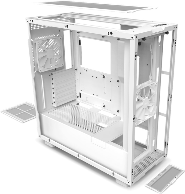 Obudowa PC NZXT H7 v1 2022 Base Edition ATX Mid Tower Chassis All White (CM-H71BW-01) - obraz 5
