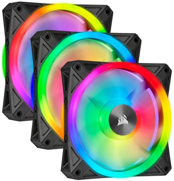 Кулер Corsair iCUE QL120 RGB 3 Fan Pack (CO-9050098-WW) - зображення 1