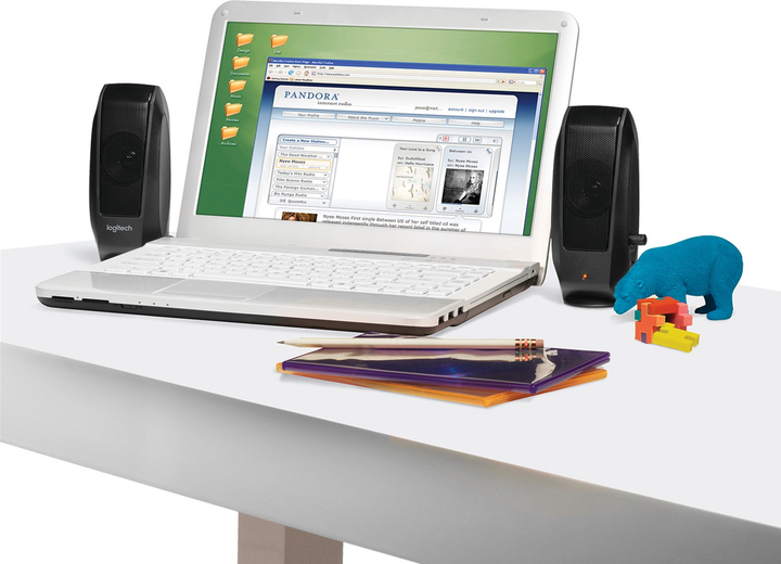 Zestaw głośników Logitech S-120 2.0 Czarny (980-000010) - obraz 6