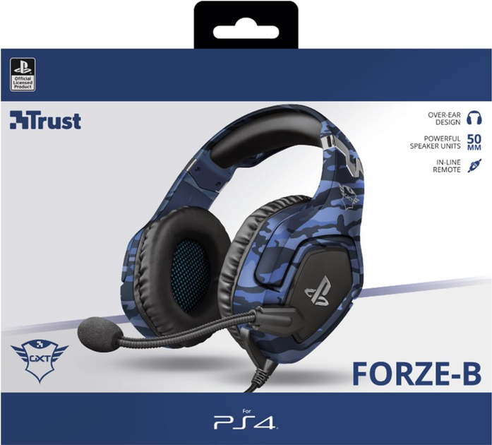 Навушники Trust GXT 488 FORZE-B PS4 Blue (23532) - зображення 2