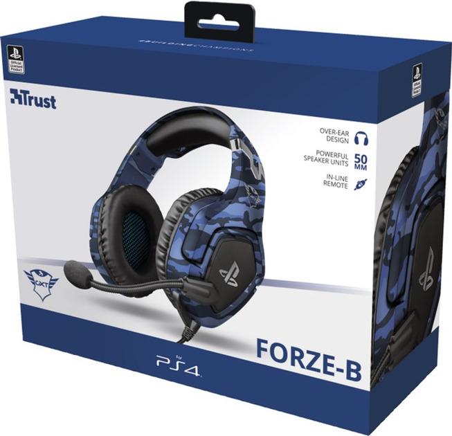 Słuchawki Trust GXT 488 FORZE-B PS4 Niebieskie (23532) - obraz 3
