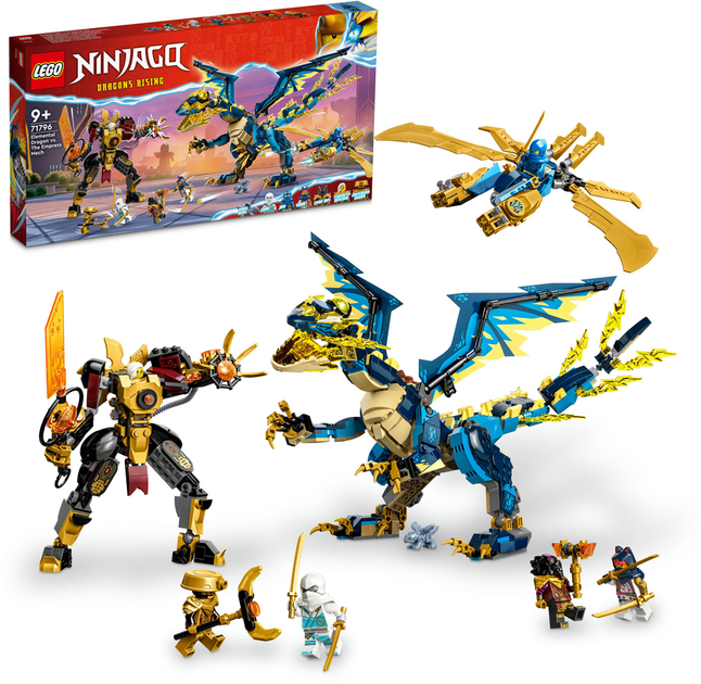 Zestaw klocków LEGO Ninjago Smok żywiołu kontra mech cesarzowej 1038 elementów (71796) - obraz 9
