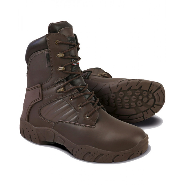 Черевики тактичні шкіряні Kombat UK Tactical Pro Boots All Leather коричневі 45 - зображення 1