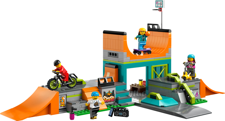 Zestaw klocków LEGO City Uliczny skatepark 454 elementy (60364) - obraz 2